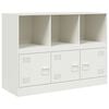 vidaXL Aparador 99x39x73 cm a&ccedil;o branco
