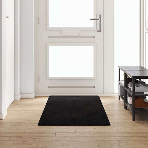 vidaXL Runner de Carpete Preto 80 x 250 cm 100% Polipropileno Tuft