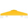 vidaXL Cobertura de gazebo com 2 camadas 310 g/m² 4x3 m amarelo
