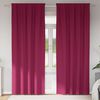 vidaXL Cortinas Blackout com Argolas 2 pcs Vinho Vermelho 245 x 140 cm