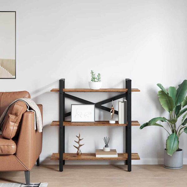 vidaXL Estante Madeira Antiga 100 x 33,5 x 102 cm Madeira processada