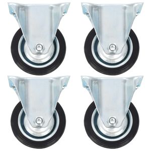 vidaXL Rodas fixas 4 pcs 75 mm