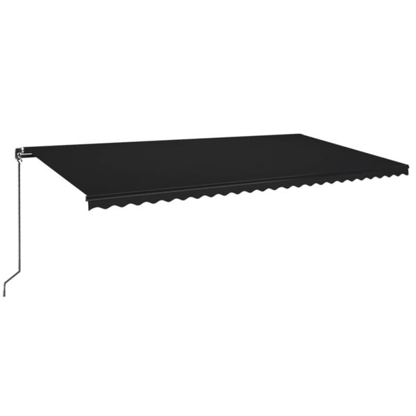 vidaXL Toldo retr&aacute;til manual 600x350 cm antracite