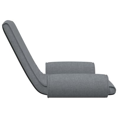 vidaXL Colchão/cadeira de chão dobrável tecido cinzento-claro
