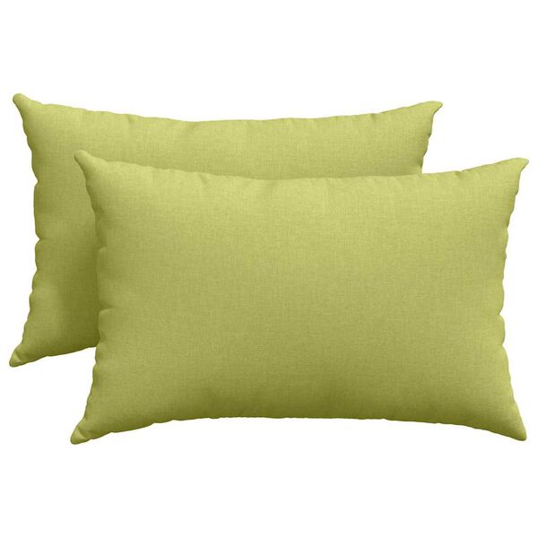 vidaXL Travesseiros de Sofá 2 pcs Verde Claro 60 x 40 cm tecido
