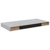 vidaXL Prateleiras de parede 4 pcs 50x23,5x3,8 cm MDF cinzento-cimento