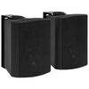vidaXL Colunas de som para parede interior/exterior 2 pcs 100 W preto