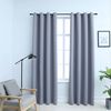 vidaXL Cortinas blackout c/ argolas em metal 2 pcs 140x175 cm cinzento
