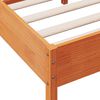 vidaXL Cama sem colchão 75x190 cm madeira de pinho maciça castanho-mel