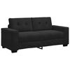 vidaXL Sof&aacute; de dois lugares, preto, 180x77x82 cm, em veludo