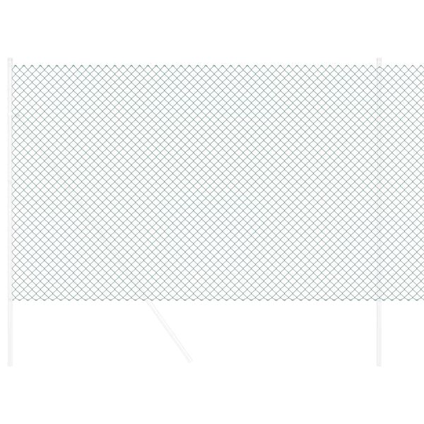 vidaXL Cerca de Malha Verde 10 x 1,6 m A&ccedil;o