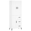 vidaXL Arm&aacute;rio alto 69,5x34x180 cm derivados de madeira branco