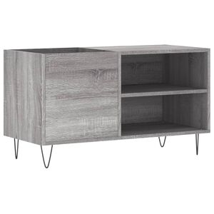 vidaXL Arm&aacute;rio p/ discos 85x38x48 cm derivados madeira cinzento sonoma