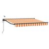 vidaXL Toldo Retr&aacute;til El&eacute;trico Amarelo, Laranja, Antracite 3,5 x 2,5 m