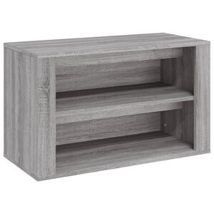 vidaXL Sapateira 75x35x45 cm derivados de madeira cinzento sonoma