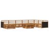 vidaXL Conjunto de Sof&aacute;s para Exterior 9 pcs Natural