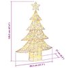 vidaXL &Aacute;rvore de Natal com 120 LEDs Branco quente 120,5 cm PET