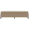 vidaXL Estrutura da Cama com colch&atilde;o Cappuccino 120 x 190 cm tecido