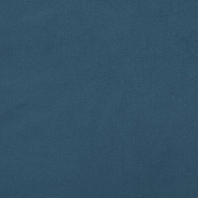 vidaXL Colchão de molas ensacadas 90x190x20 cm veludo azul-escuro