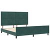 vidaXL Cama Box com cabeceira Verde Escuro 180 x 200 cm Veludo