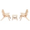 vidaXL 3 pcs conjunto lounge de jardim madeira de abeto maci&ccedil;a