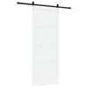vidaXL Porta Deslizante Branco e Preto 93 x 232 cm
