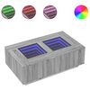 vidaXL Mesa de centro luzes LED Infinity 116x69x40 cm cinzento sonoma