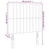 vidaXL Cabeceira Azul Escuro 80x5x118/128 cm Veludo
