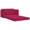 vidaXL Sof&aacute;-Cama 110cm Vinho Vermelho Veludo