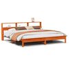 vidaXL Cama sem colch&atilde;o 180x200 cm pinho maci&ccedil;o castanho-mel