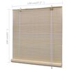 vidaXL Estores de rolo em bambu natural 2 pcs 120x160 cm