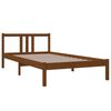 vidaXL Estrutura de cama 100x200 cm madeira maci&ccedil;a castanho mel