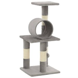 vidaXL &Aacute;rvore com postes arranhadores sisal 65 cm cinzento