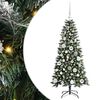 vidaXL &Aacute;rvore de Natal Artificial Verde 120 cm PVC, Pl&aacute;stico e A&ccedil;o