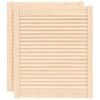 vidaXL Portas de arm&aacute;rio 2 pcs com design de persiana pinho maci&ccedil;o