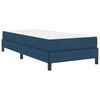 vidaXL Cama Box com colch&atilde;o Azul 90 x 200 cm tecido