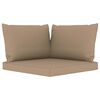vidaXL 10pcs conjunto lounge p/ jardim c/ almofad&otilde;es cinza-acastanhado