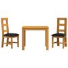 vidaXL Conjunto de sala de jantar 3 unid. Preto