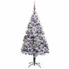 vidaXL &Aacute;rvore de Natal Artificial Branco 180 cm PVC, A&ccedil;o e Pl&aacute;stico