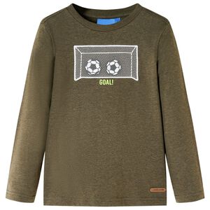 vidaXL T-shirt de manga comprida para crian&ccedil;a mesclado 104