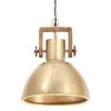 vidaXL Candeeiro suspenso industrial redondo 25 W 30 cm E27 bronze