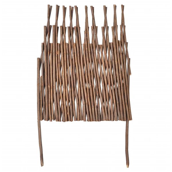 vidaXL Cerca de treli&ccedil;a de salgueiro 5 pe&ccedil;as 170x37 cm