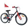 vidaXL Bicicleta Infantil 18 Polegadas para 5-7 anos Preto