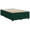 vidaXL Cama boxspring com colch&atilde;o 120x190 cm veludo verde-escuro