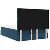vidaXL Estrutura de cama otomana colch&otilde;es 140x200cm veludo azul escuro