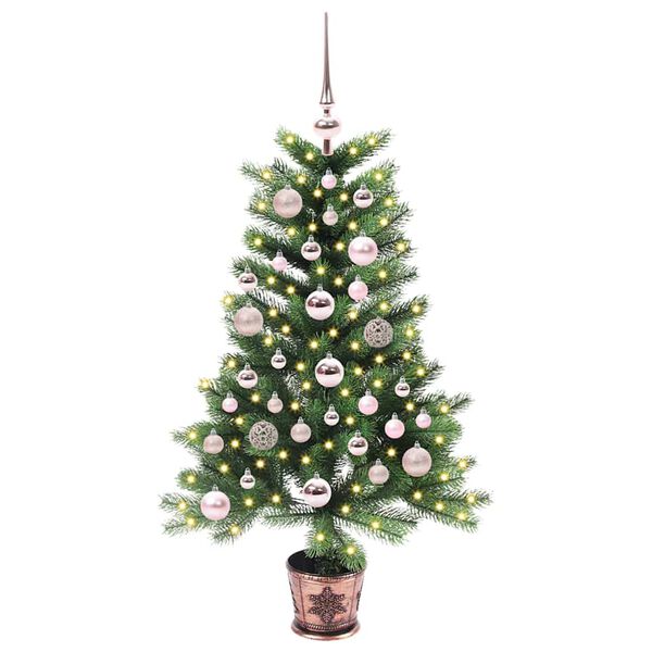 vidaXL &Aacute;rvore de Natal com 150 LEDs com suporte Verde 90 cm PE
