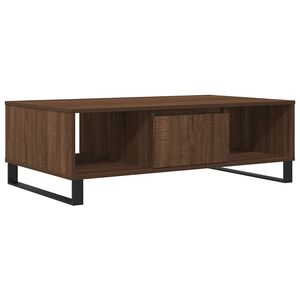vidaXL Mesa de centro 104x60x35 cm derivados madeira carvalho castanho