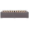vidaXL Estrutura de cama 90x200 cm couro artificial cinzento