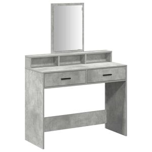vidaXL Mesa de vestir Cinzento 100 x 41 x 140 cm Derivados de Madeira