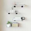 vidaXL Prateleiras para estante 4 pcs 40x20x1,5cm contraplacado branco